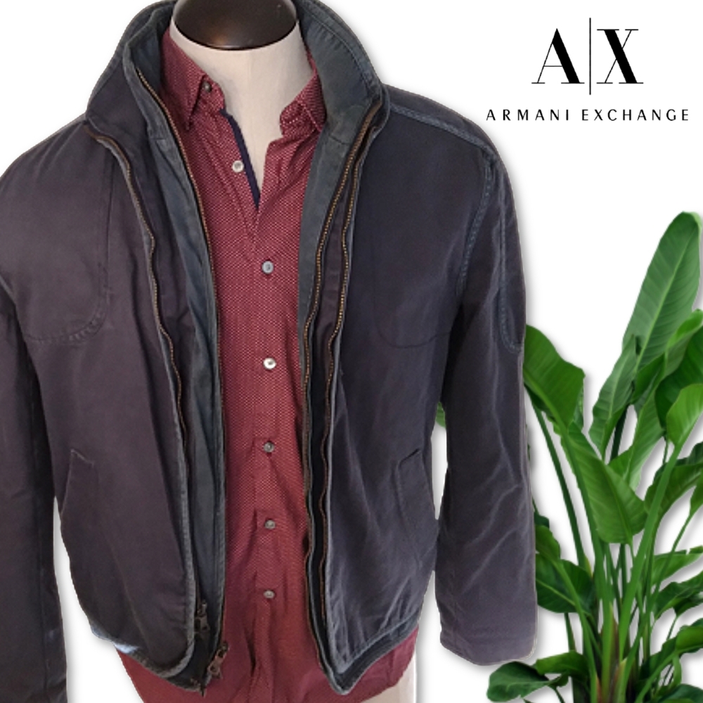 A|X Armani Exchange Vintage Navy Blue Jacket Men's Medium